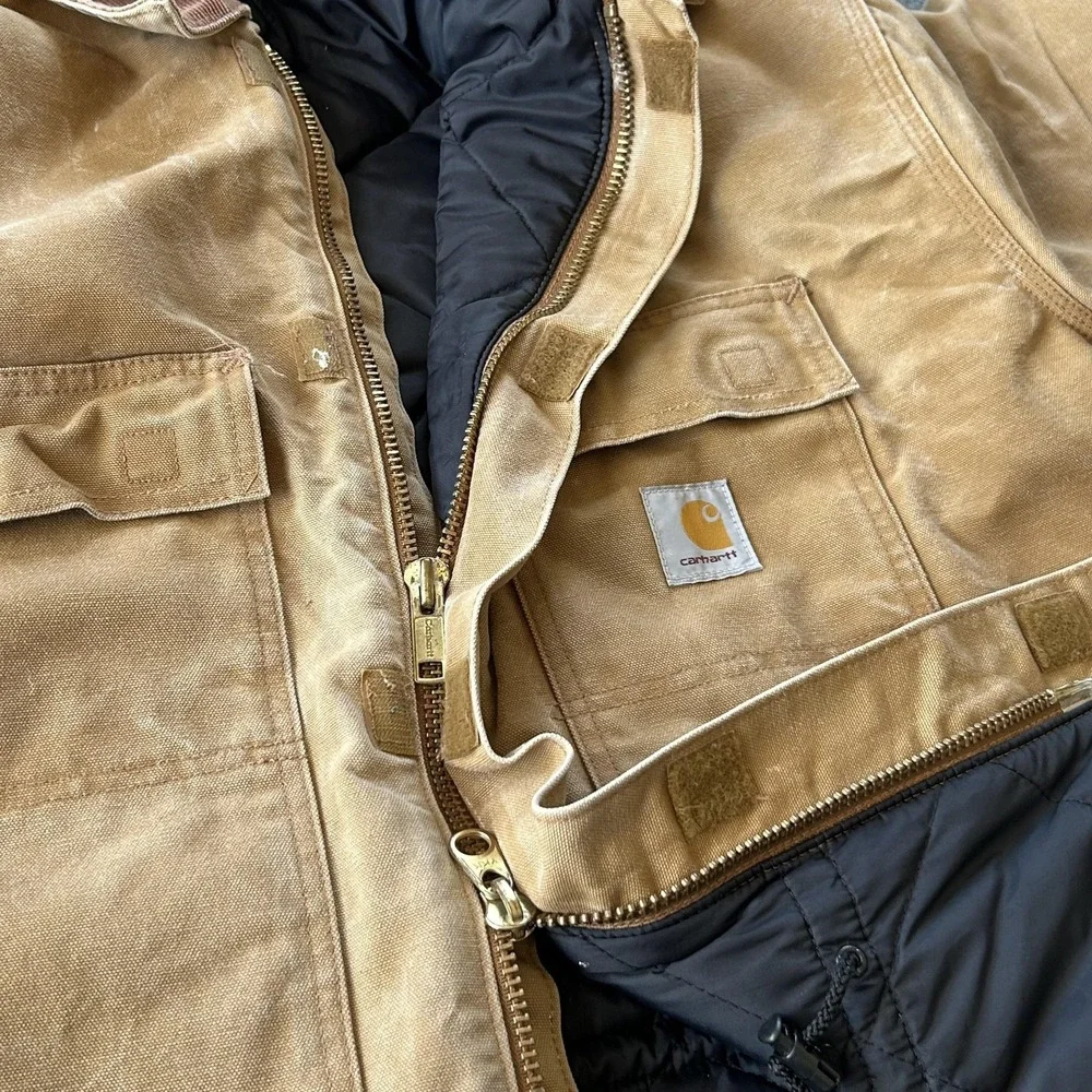 Carhartt Traditional Coat‎ Mens 2XL Brown Duck C03 Quilted Lined Workwear USA